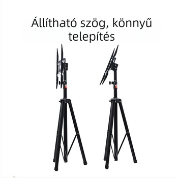 Padlón álló TV állvány forgó tartóval – Mechanikus vezérlés, teherbírás >15 kg, falra szerelhető