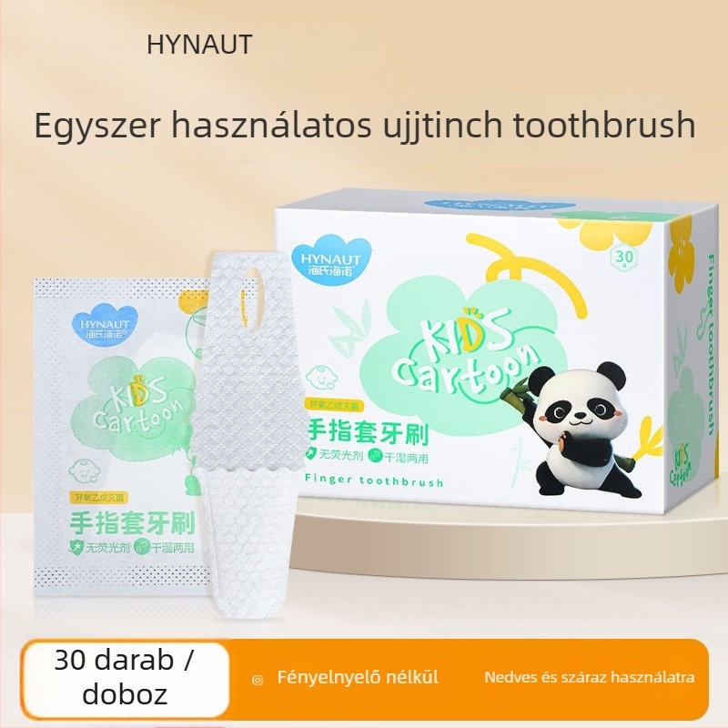 Hainuo Baba Ujjperces fogkefe – Egyszer használatos, 30 db, szájápolás csecsemők számára