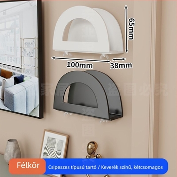 Fali szerelhető router és set-top box tároló, kovácsoltvas anyag, modern minimalist stílus, egy szint, hálószoba-nappali