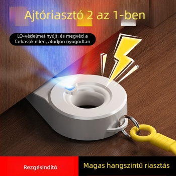 Ajtóstop ABS D06, fúrás nélküli rögzítés, kézi működtetés, Seven Rivers márka