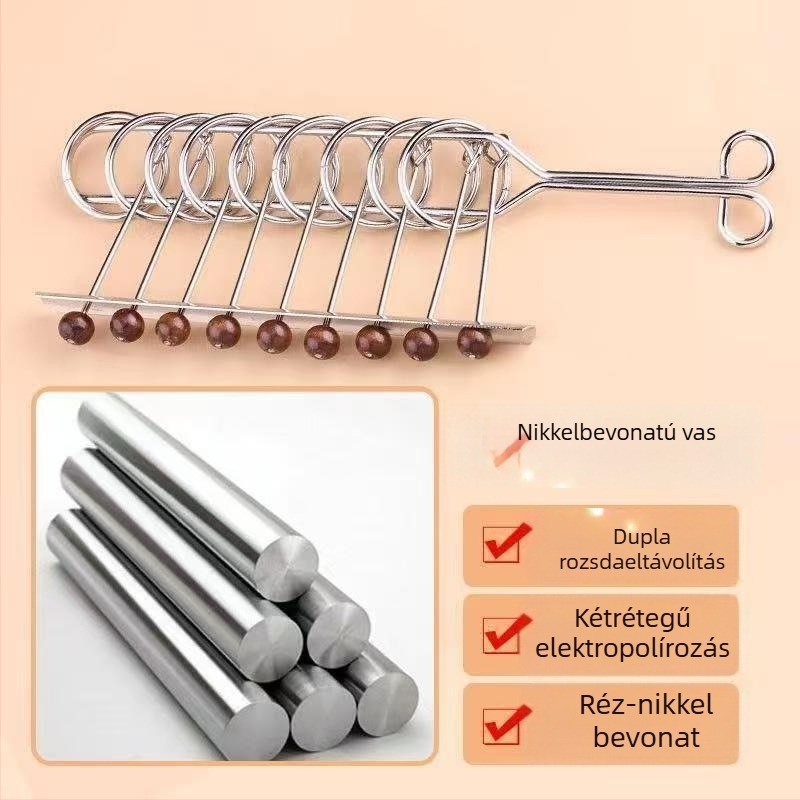 Kilenc összefűzött karika rejtvény – műanyag, nagy készlet, kinyitó játék 14+ korosztálynak