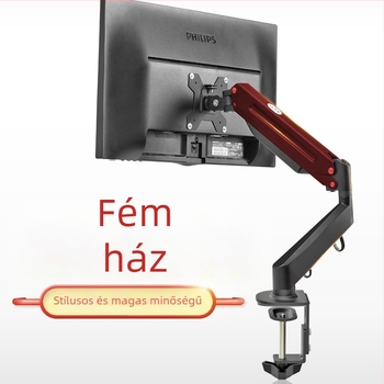 Monitorállvány forgó, emelő és teleszkópos kar és alap — mechanikus vezérlés