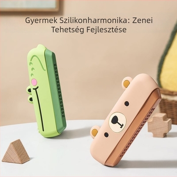 Gyermek harmonika – nem toxikus műanyag játék kezdőknek, 0–3 évesek