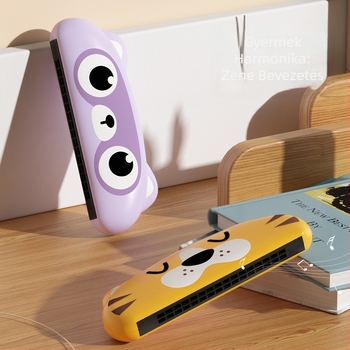 Gyermek harmonika – nem toxikus műanyag játék kezdőknek, 0–3 évesek