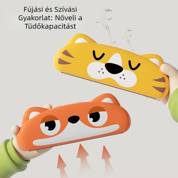 Gyermek harmonika – nem toxikus műanyag játék kezdőknek, 0–3 évesek