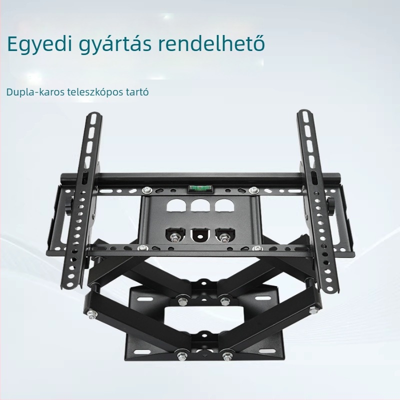 Kétkaros teljes mozgású TV-fali tartó, síkképernyős TV-khez, modell 2680, hidegen hengerelt acélból
