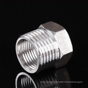 Rozsdamentes acél reduktorcső belső és külső menettel, 304-es minőségű acél