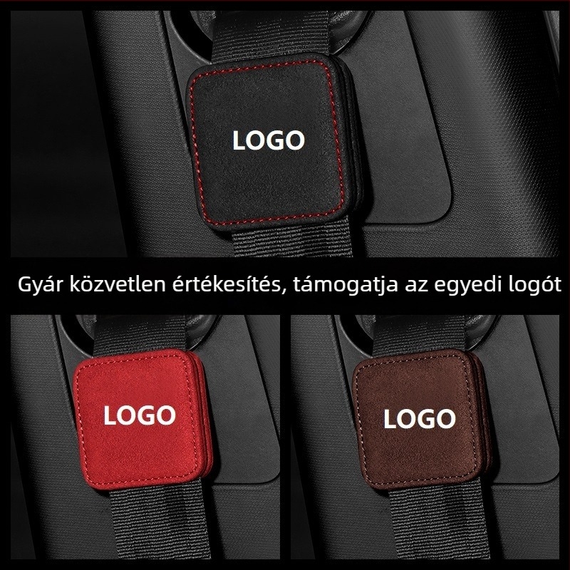 Autóöv limiter hosszabbító velúr anyagból, modell F0SD1, márka YJ; nyomtatott logó; licencelt magáncímke; származás Guangzhou