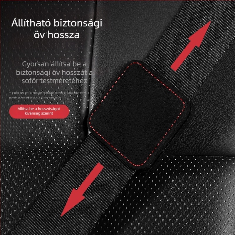 Autóöv limiter hosszabbító velúr anyagból, modell F0SD1, márka YJ; nyomtatott logó; licencelt magáncímke; származás Guangzhou