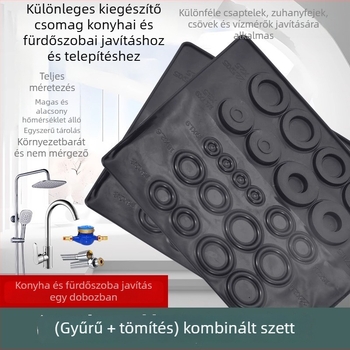 Gumi javító készlet konyhai csaptele szivárgásának javításához – O-gyűrűs tömítés, forgó szivárgásjavítás, 4–6 darabos tömítő készlet