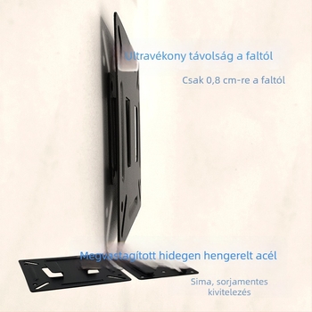 10–27 hüvelykes monitor falra szerelhető tartó LCD TV-hez és digitális fotókerethez, univerzális tartó, ultra vékony a faltól