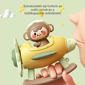Gyerekeknek szóló síp-játék: műanyag zenei hangszer 4–6 éveseknek; fejleszti a kéz-szem koordinációt, interaktív játék és szülő-gyermek kommunikáció