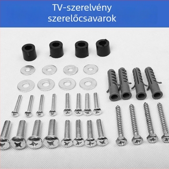 TV falra szereléséhez való csavarszett, expanziós csavarok, modell 816, TV-kiegészítők