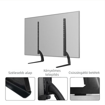 LCD TV talpállvány – fém, univerzális lapos képernyős TV-khez, Modell Dz809