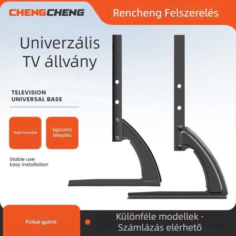 LCD TV talpállvány – fém, univerzális lapos képernyős TV-khez, Modell Dz809