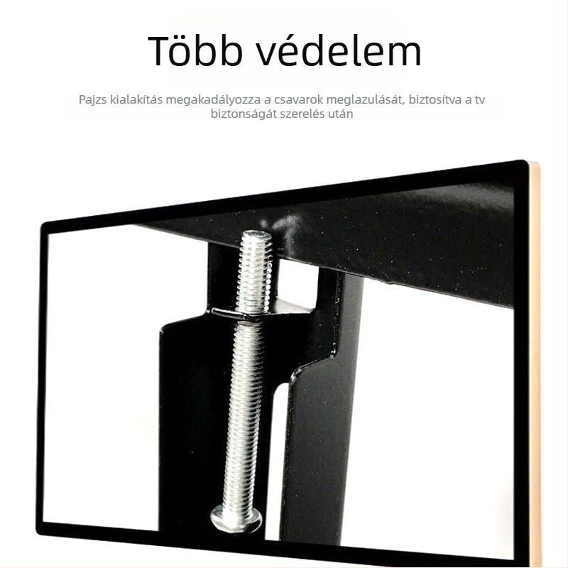 LCD TV asztali állvány univerzális kompatibilitással, kézi állítás, hidegen hengerelt acél tartó, falra szerelhető, teherbírás >15 kg