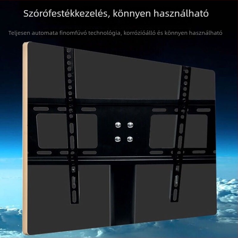 LCD TV asztali állvány univerzális kompatibilitással, kézi állítás, hidegen hengerelt acél tartó, falra szerelhető, teherbírás >15 kg