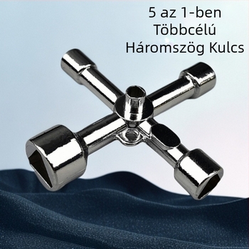 Vízcsapkulcs – Öt az egyben háromszög modell, réz, falra szerelhető, univerzális, CE tanúsítvány