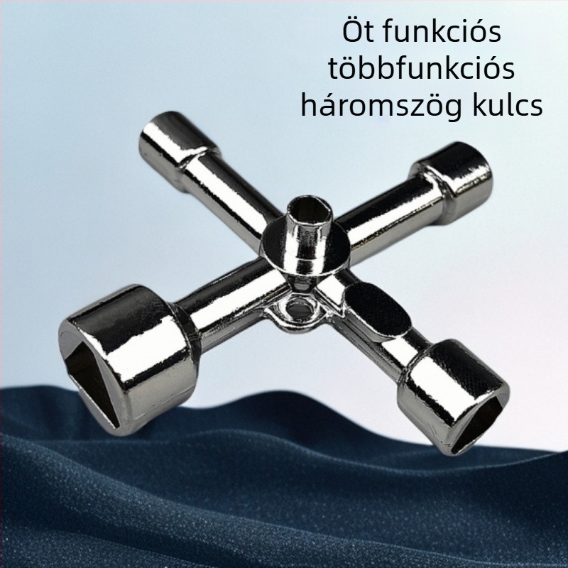 Vízcsapkulcs – Öt az egyben háromszög modell, réz, falra szerelhető, univerzális, CE tanúsítvány