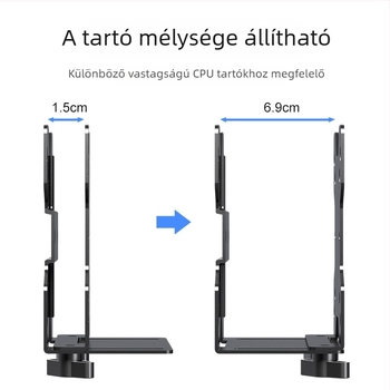 Yan Ercheng ZJJ002 mini PC-ház tartó VESA panellel MATX/ITX-kompatibilis