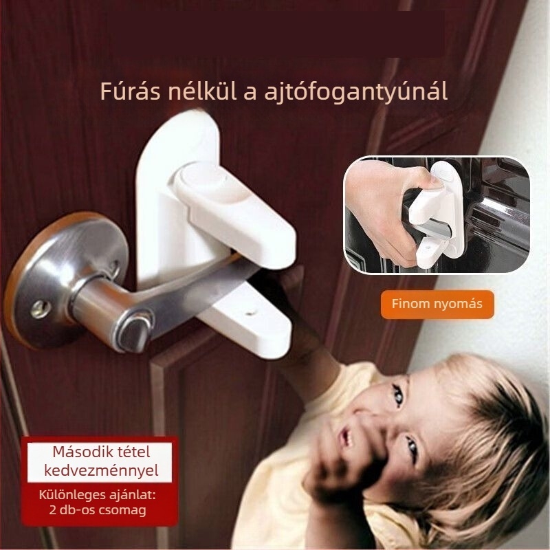 Ajtóblokkoló a biztonságért — nők védelmére, modell 1, műanyag, telepítés: más, stílus: új kínai stílus