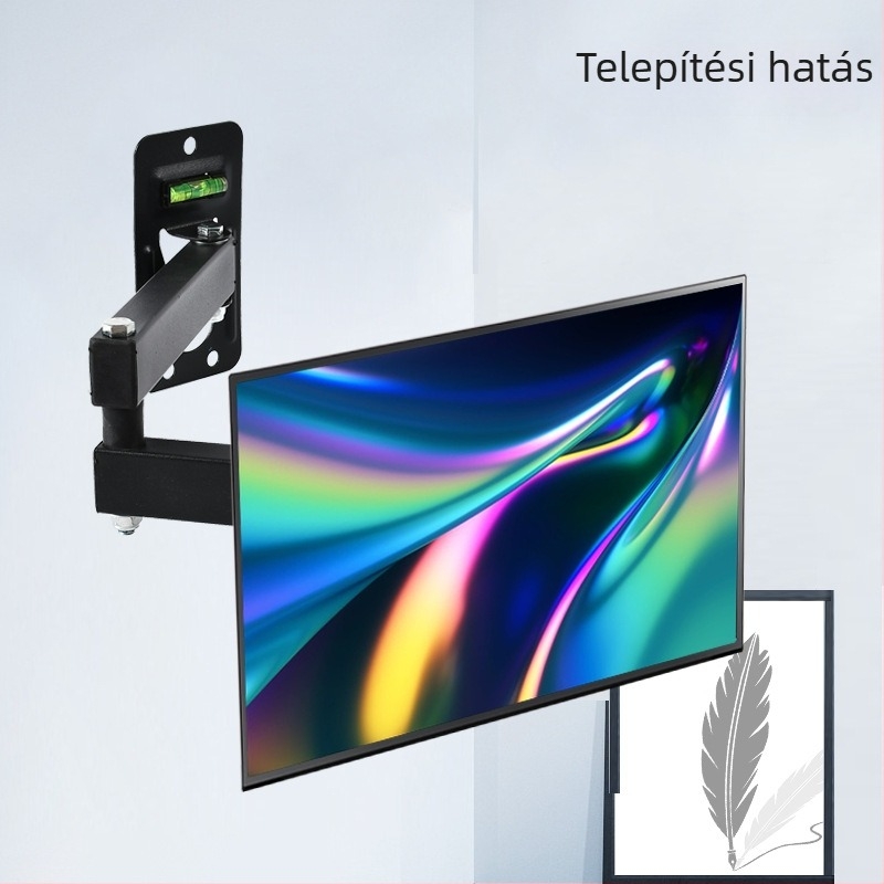 HY210 Teleszkópos, forgó falra szerelhető TV/monitor tartó, 11-15 kg kapacitás