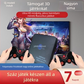 Kettős rendszerű 4K hálózati tévés játék eszköz, vezeték nélküli, két játékos számára