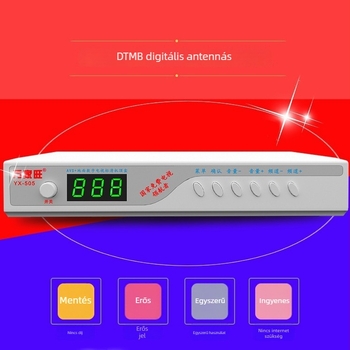 Wanjiawang YX-505 DTMB Vezeték nélküli digitális földfelszíni set-top box otthoni használatra AV interfésszel