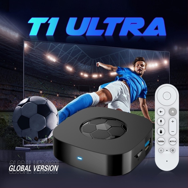 Android TV Box T1Ultra — Quad Core, Allwinner A53, 2GB RAM, 16GB tárhely, 4K 3840x2160