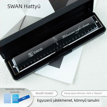 Swan harmónika polifónikus, kulcs C, fém hangnyílások, Jiangsu eredetű