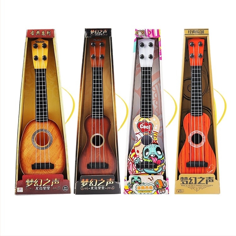 Műanyag gyermekeknek készült gitár/ukulele – oktató játék 4-6 éveseknek, eredet Shantou, Guangdong