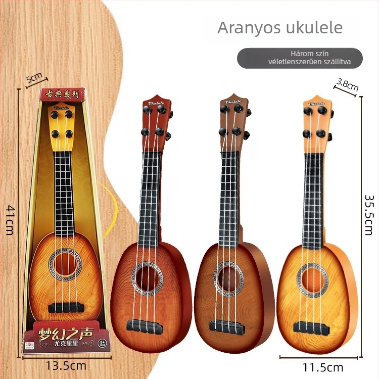 Műanyag gyermekeknek készült gitár/ukulele – oktató játék 4-6 éveseknek, eredet Shantou, Guangdong