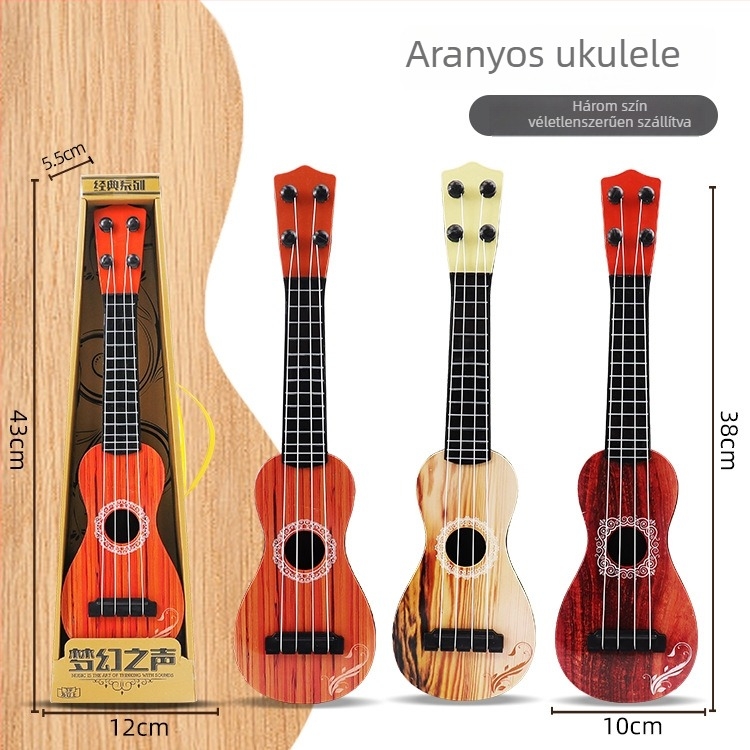 Műanyag gyermekeknek készült gitár/ukulele – oktató játék 4-6 éveseknek, eredet Shantou, Guangdong