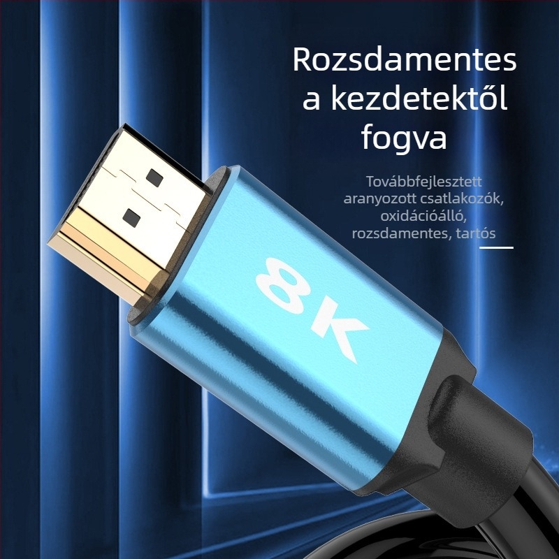 HDMI 2.1 videokábel biztonsági megfigyeléshez, 8K60Hz és 4K120Hz támogatással
