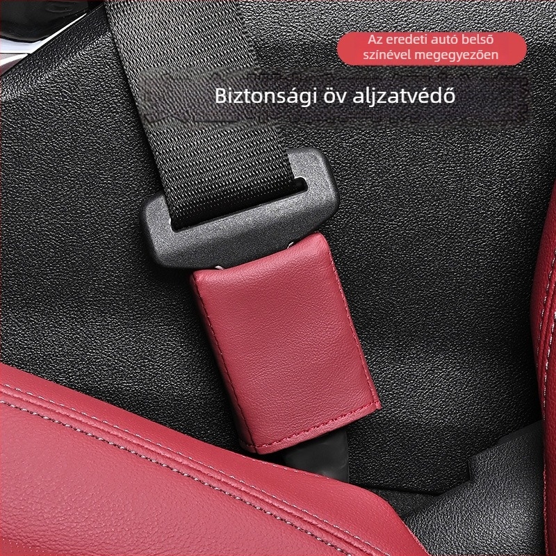Autóöv csatlakozó védőfedél Nappa bőrből, személyre szabható, logóval nyomtatva
