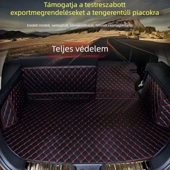 Bőrből készült csomagtartó-matrac magas oldalakkal, testreszabott az adott autóhoz