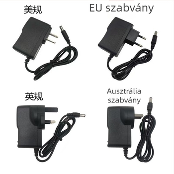 Tápegység set-top box és routerhez, 12V 1A, bemenet 100-240V, OEM elérhető, 2 éves garancia