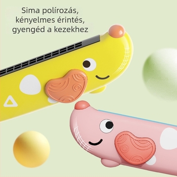 Kezdőknek szóló harmonika – műanyag, hallásfejlesztés, fehér dobozos csomagolás