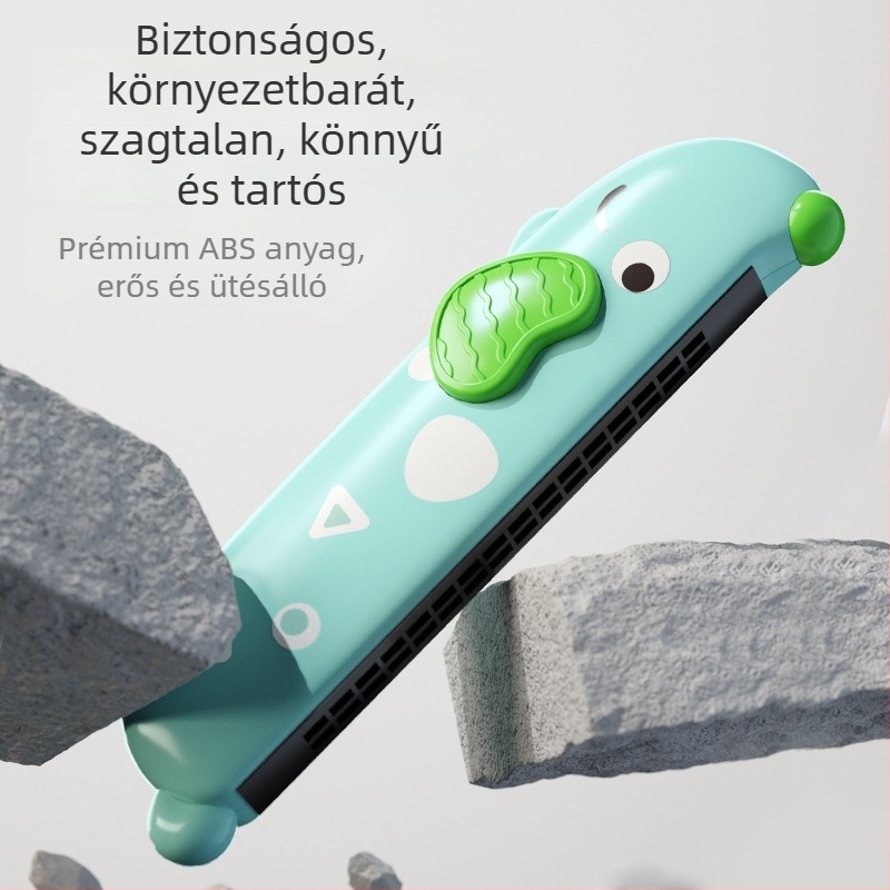 Kezdőknek szóló harmonika – műanyag, hallásfejlesztés, fehér dobozos csomagolás
