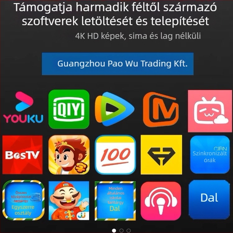 TV‑set‑top doboz Wi‑Fi és HDMI, 1080p felbontás, 128MB RAM, flash memória