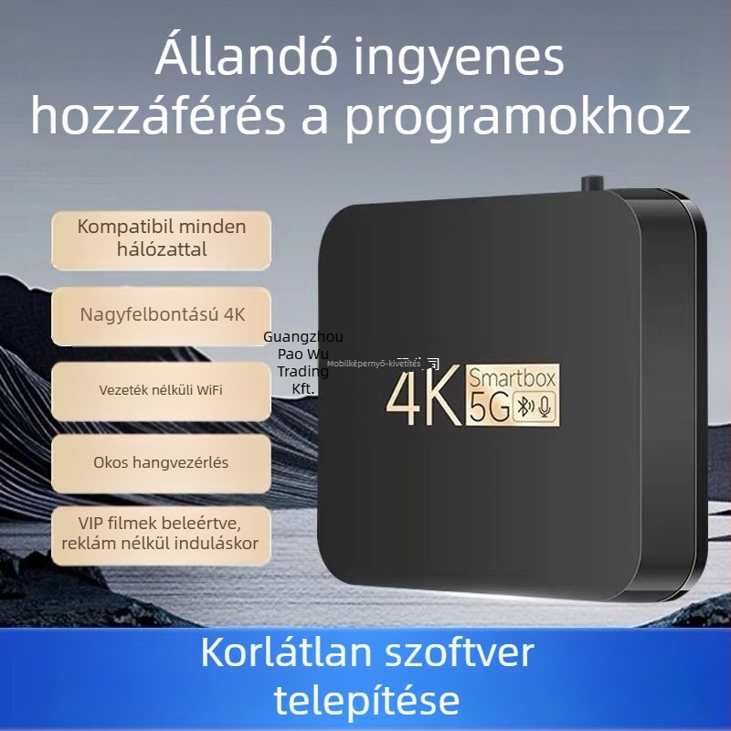 TV‑set‑top doboz Wi‑Fi és HDMI, 1080p felbontás, 128MB RAM, flash memória