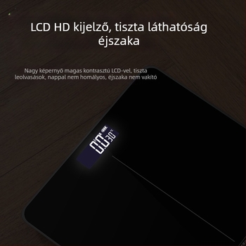 Nagy pontosságú üvegszál testtömeg-mérő, otthoni elektronikus mérleg, vékony kivitel