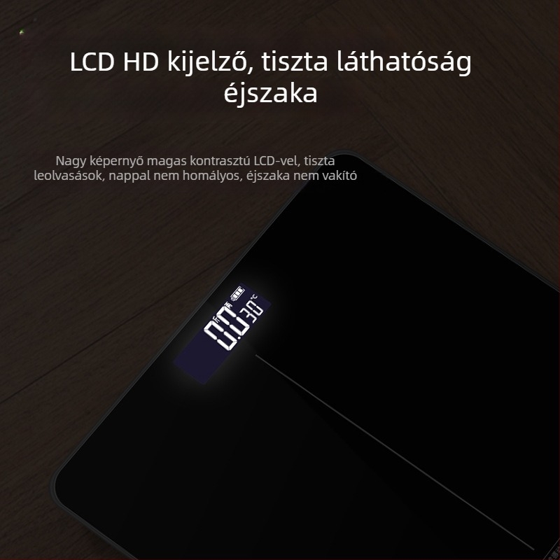 Nagy pontosságú üvegszál testtömeg-mérő, otthoni elektronikus mérleg, vékony kivitel