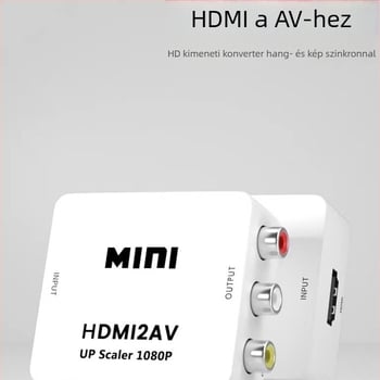 HDMI–VGA adapter – plug-and-play, 0,3 m kábel, tápegység a csomagban