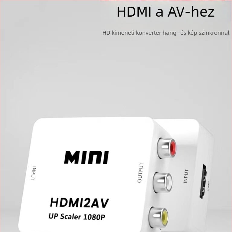 HDMI–VGA adapter – plug-and-play, 0,3 m kábel, tápegység a csomagban