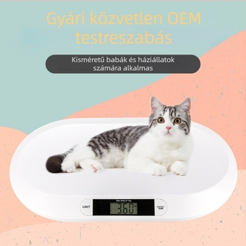 CHANGXIE Baba mérleg B1, 10 g pontosságú elektronikus mérleg, 20 kg max terhelés, platformos mérleg, 3 AAA elemmel működik