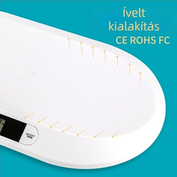 CHANGXIE Baba mérleg B1, 10 g pontosságú elektronikus mérleg, 20 kg max terhelés, platformos mérleg, 3 AAA elemmel működik