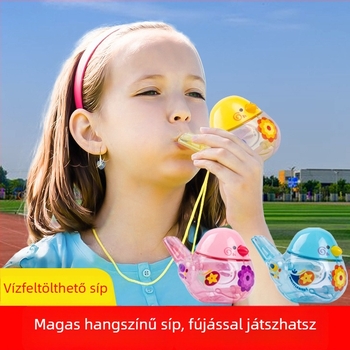 Oktatási játék: vízben működő madár síp, műanyag, 0–3 éveseknek, fejleszti a látást, a fogást, a kéz-szem koordinációt és a hallást