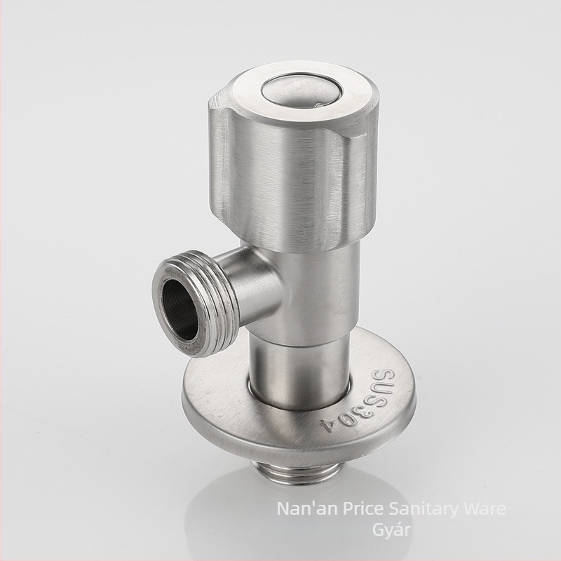 304 rozsdamentes acél szögletes csapja meleg és hideg vízhez, kézi szerelés, 1.0 MPa, belső Ø100