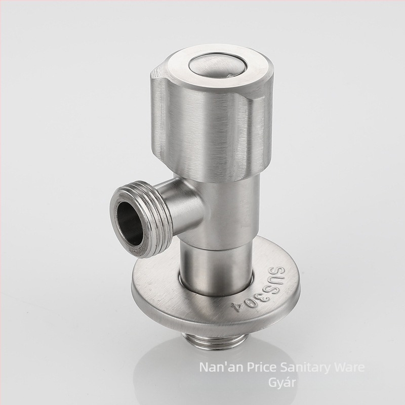 304 rozsdamentes acél szögletes csapja meleg és hideg vízhez, kézi szerelés, 1.0 MPa, belső Ø100